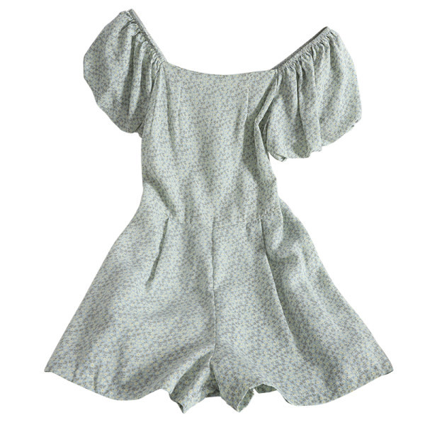 Salopetă scurtă de damă cu mâneci scurte