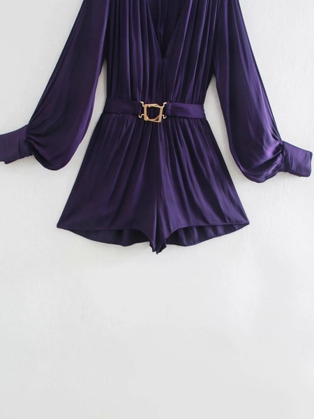 Salopeta dama model lat cu centura si catarama