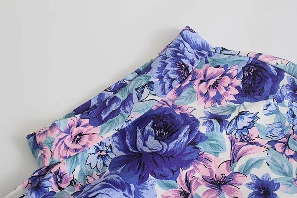 Salopeta de vara model nou cu model floral si talie elastica