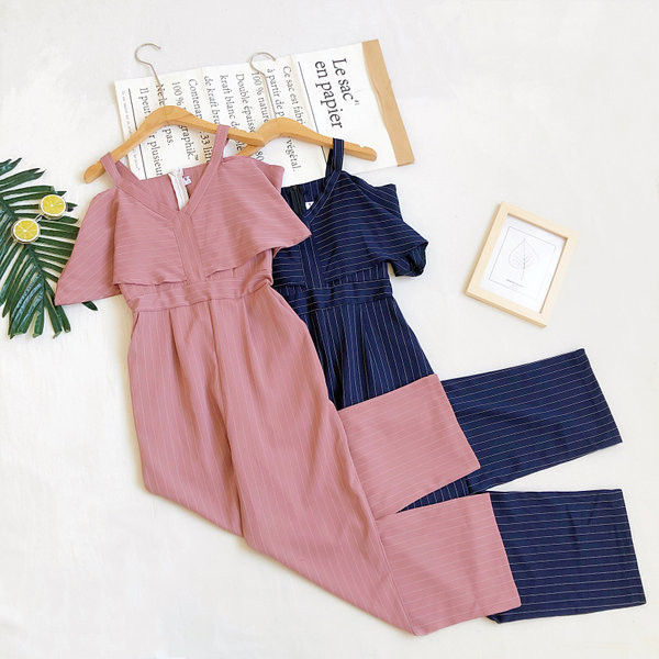 Ženski dugi kombinezon na bretele