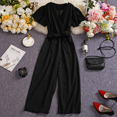 Salopeta de dama cu maneca scurta si curea