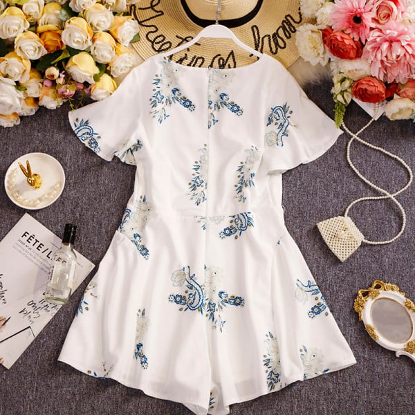 Salopeta de dama stil retro cu maneci scurte