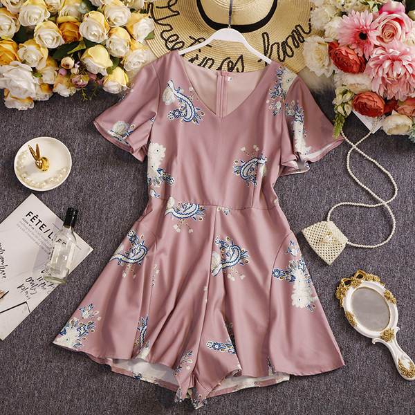 Salopeta de dama stil retro cu maneci scurte