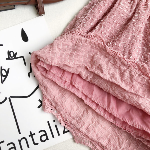 Salopeta dama cu centura si dantela