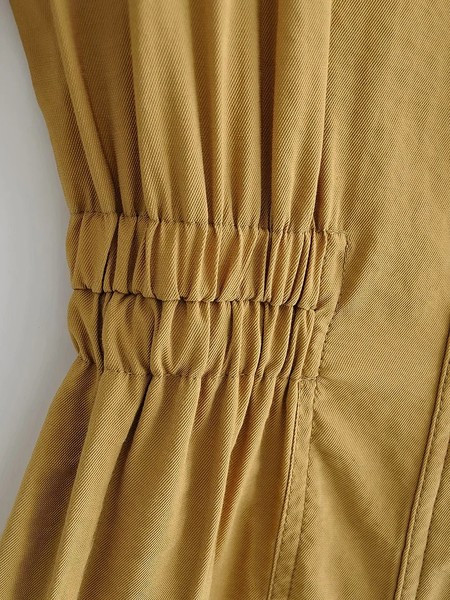 Salopeta de vara model nou cu guler clasic si talie elastica