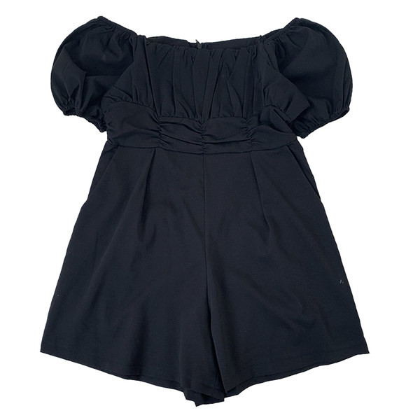 Salopetă casual de damă cu mâneci scurte