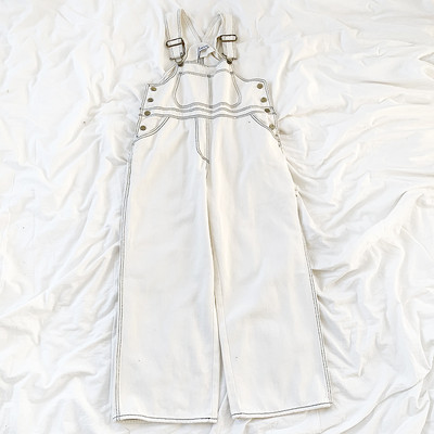 Salopeta casual din denim cu nasturi