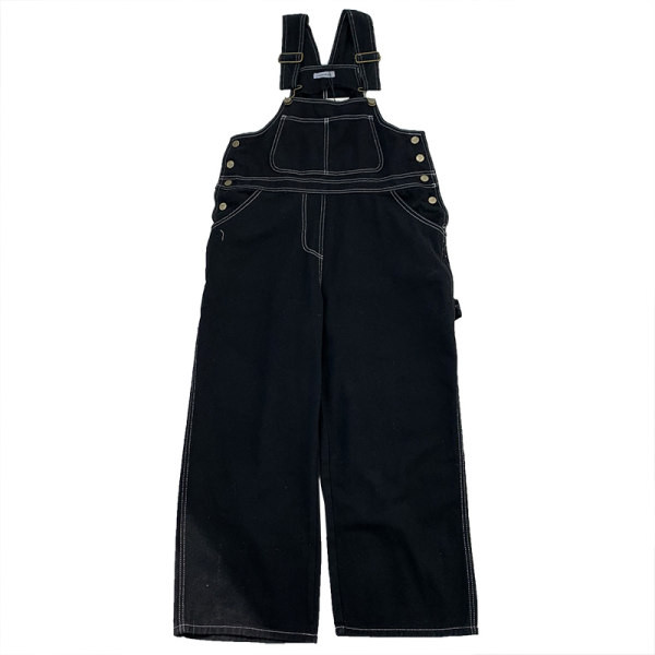 Salopeta casual din denim cu nasturi