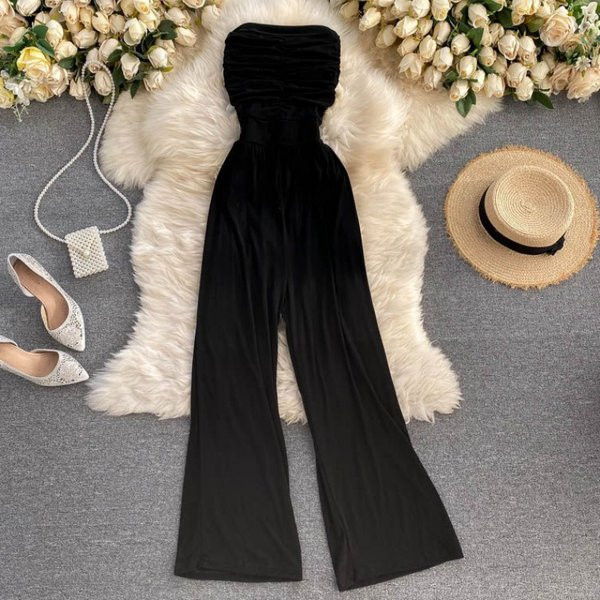 Γυναικεία ολόσωμη φόρμα με ελαστική μέση σε διάφορα χρώματα