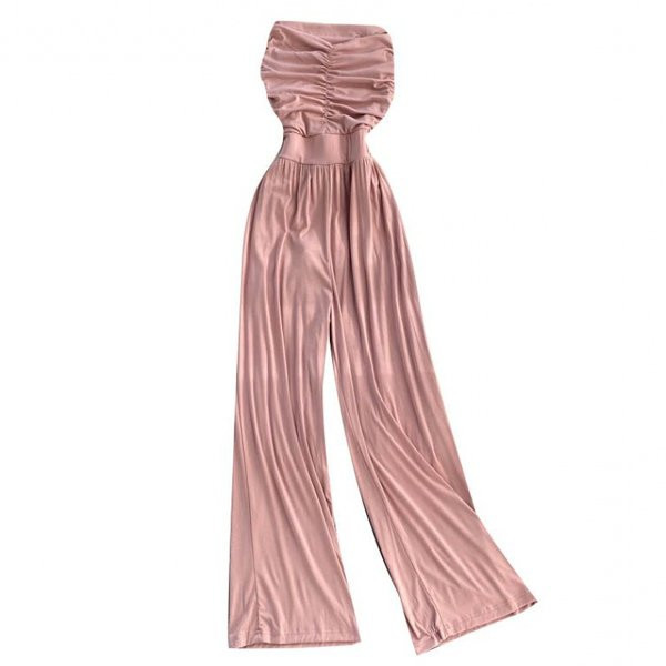 Γυναικεία ολόσωμη φόρμα με ελαστική μέση σε διάφορα χρώματα