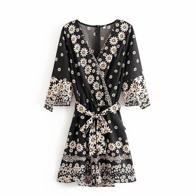 Salopetă de damă asimetrică cu legături în talie