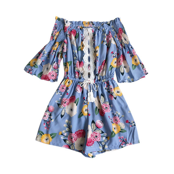 Salopeta de dama moderna cu cravate si model floral