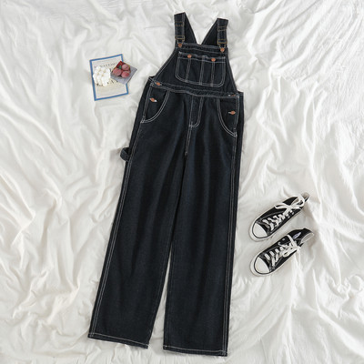 Ženski kombinezon od trapera - s džepovima i gumbima