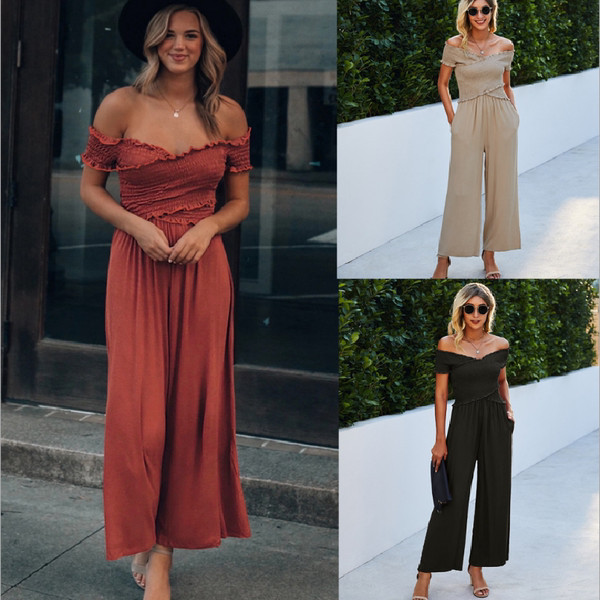 Model nou de salopetă de damă cu umerii goi - în mai multe culori