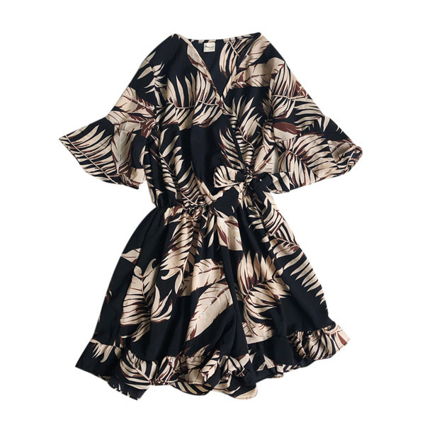 Salopeta de dama model nou cu panglica si model floral