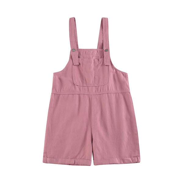 Salopeta scurta de dama cu buzunar si talie inalta