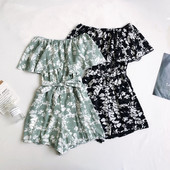 Ženski kombinezon s trakom i golim ramenima