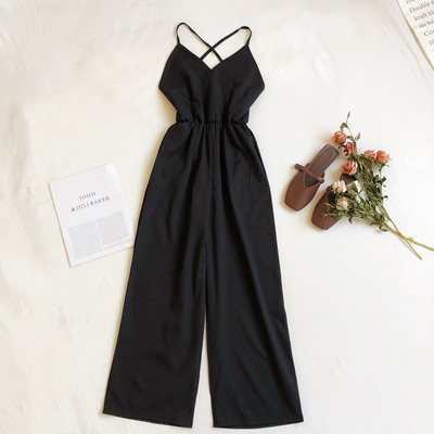 Ženski dugi kombinezon s tankim naramenicama u raznim bojama