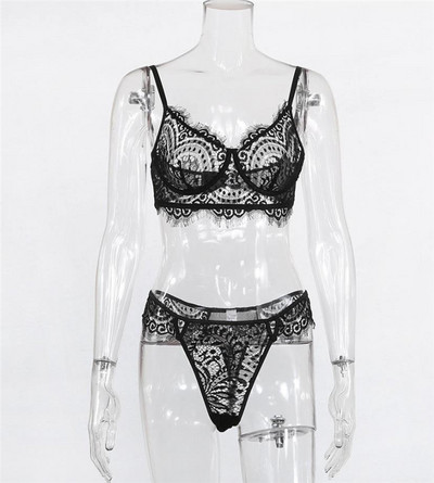Set intim de dama elegant din doua parti cu dantela