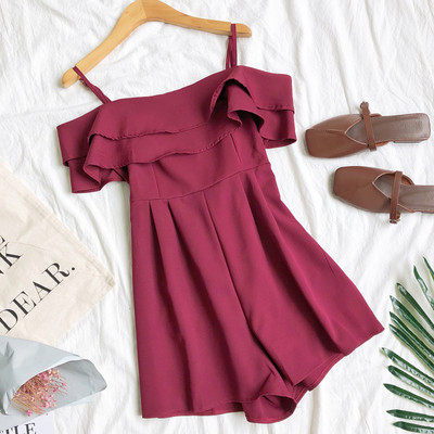 Salopeta de dama moderna cu bretele subtiri in trei culori