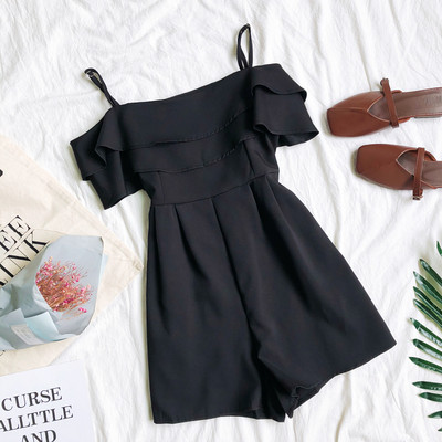 Salopeta de dama moderna cu bretele subtiri in trei culori