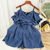 Kratki ženski kombinezon s trakom