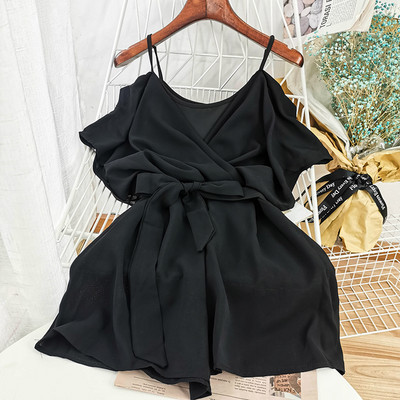 Kratki ženski kombinezon s trakom