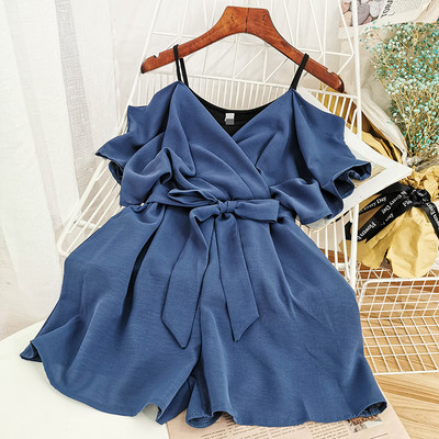 Kratki ženski kombinezon s trakom