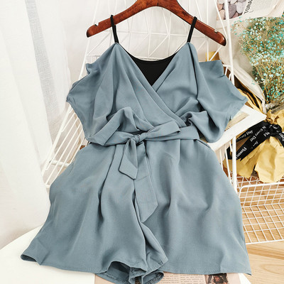 Kratki ženski kombinezon s trakom