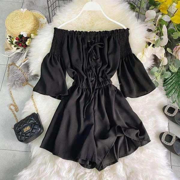 Salopeta dama cu maneci 3/4 cu cravate