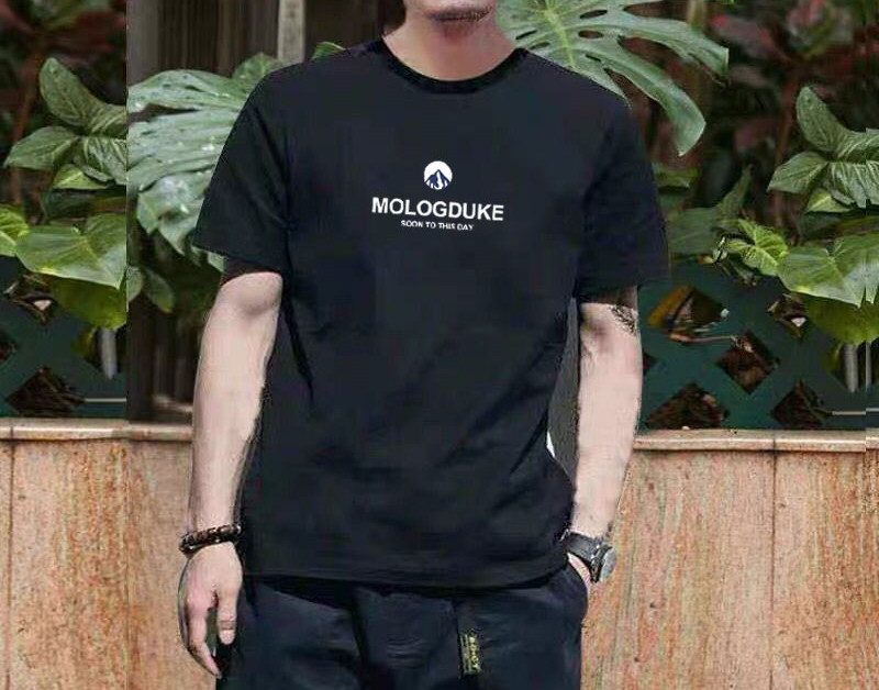 Tricou casual barbatesc cu imprimeu si maneci scurte