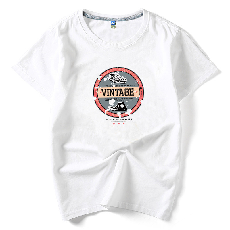 Tricou casual barbatesc cu imprimeu si maneci scurte