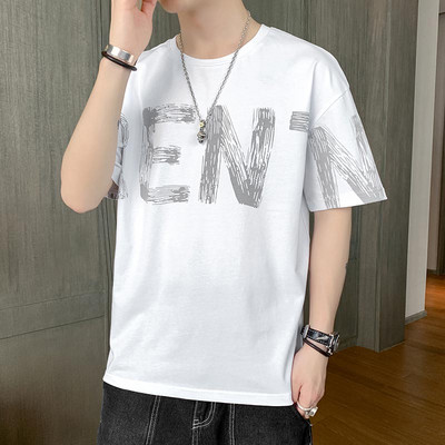 Tricou casual barbatesc cu aplicatie - mai multe modele