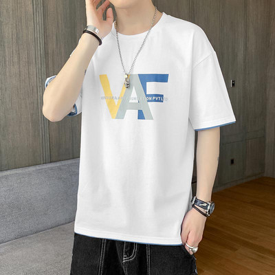 Tricou casual barbatesc cu aplicatie - mai multe modele