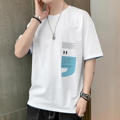 Tricou casual barbatesc cu aplicatie - mai multe modele