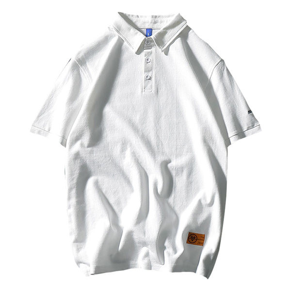 Bluză pentru bărbați cu guler clasic și inscripție brodată