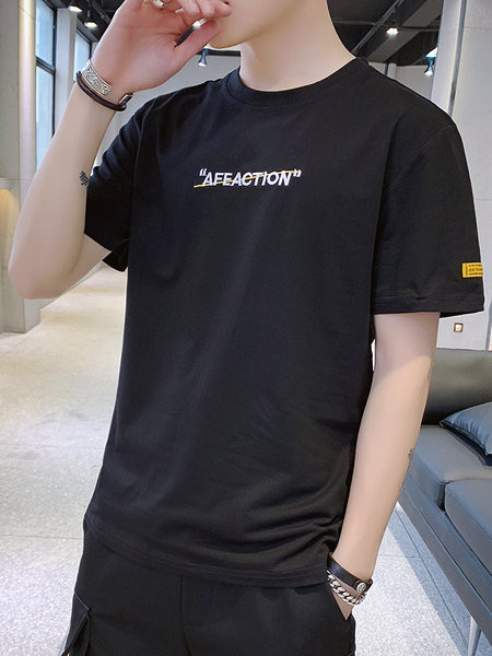 Tricou casual barbatesc cu inscriptii - mai multe modele