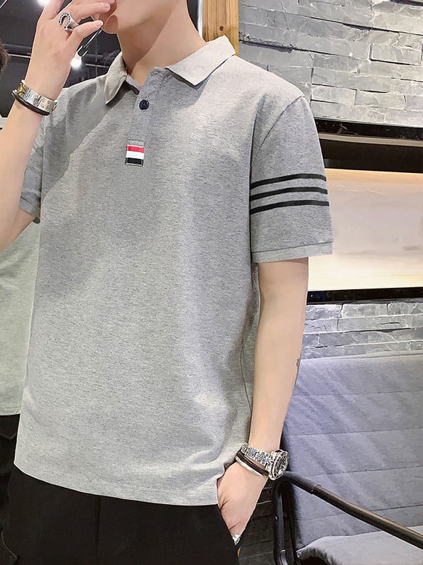 Tricou barbatesc cu maneca scurta si guler clasic in mai multe modele