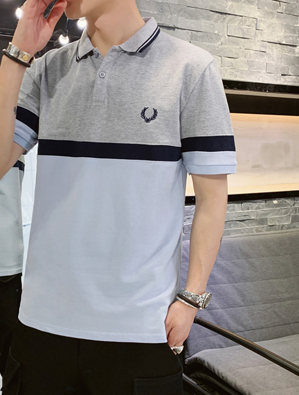 Tricou barbatesc cu maneca scurta si guler clasic in mai multe modele