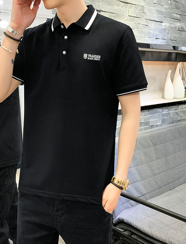 Tricou barbatesc cu maneca scurta si guler clasic in mai multe modele