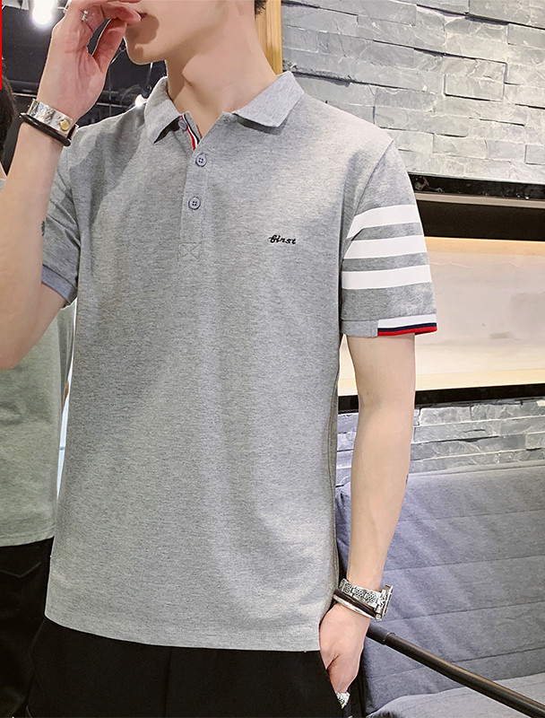 Tricou barbatesc cu maneca scurta si guler clasic in mai multe modele