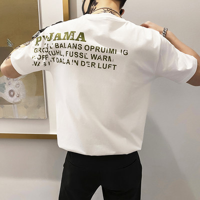 Ανδρικό μπλουζάκι νέου μοντέλου με στρογγυλή λαιμόκοψη και κοντά μανίκια - διάφορα χρώματα