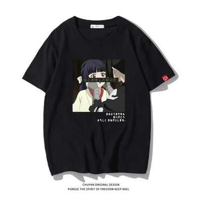 Ανδρικό μπλουζάκι με επιγραφή και κοντά μανίκια