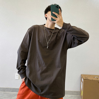 Novi model muške široke bluze sa ovalnim izrezom