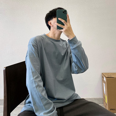 Novi model muške široke bluze sa ovalnim izrezom