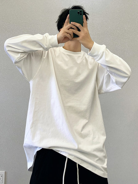 Novi model muške široke bluze sa ovalnim izrezom