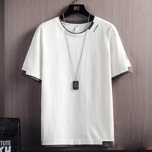 Ležerna muška majica s okruglim izrezom - više boja