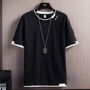 Ležerna muška majica s okruglim izrezom - više boja