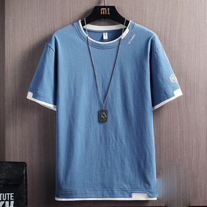 Ležerna muška majica s okruglim izrezom - više boja