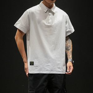 Bluză bărbătească model uni cu mâneci scurte și guler clasic